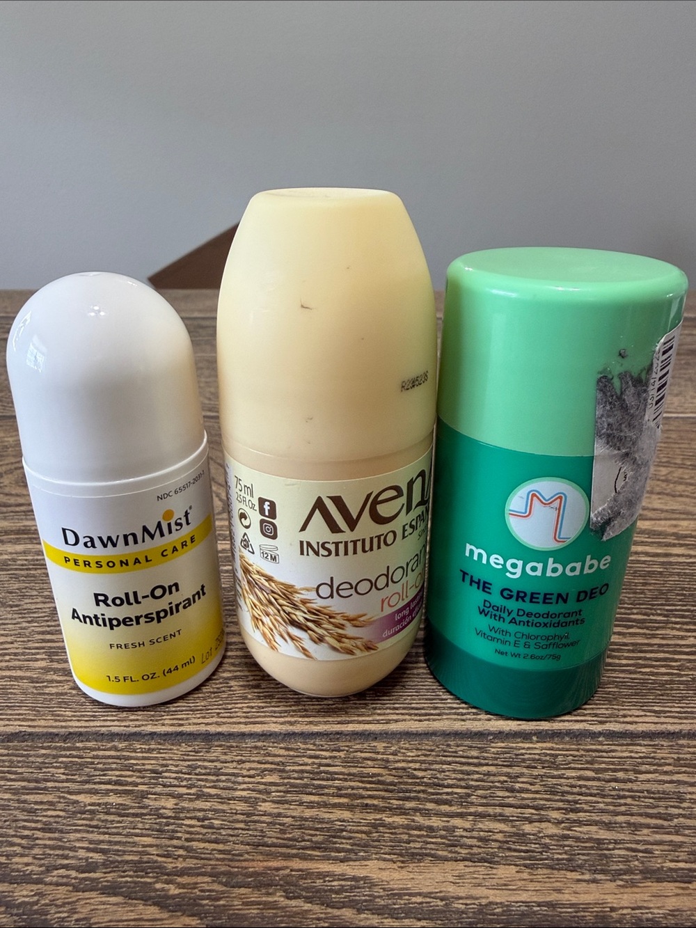 (3) Deodorants 2 Roll-on 1 Stick